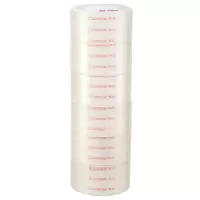 齐心6卷装45mm*30Y(27.4米)高透明胶带 宽封箱胶带 JF4503-6