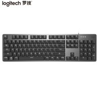 罗技(Logitech)K845 机械键盘 办公键盘 全尺寸 单光 黑色 TTC轴 茶轴