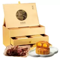 五芳丰月礼盒 五芳斋广式双蛋黄莲蓉流心奶黄酱鸭中秋节送礼