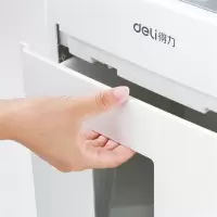 得力(deli)9904 大功率电动自动静音 保密家用办公文件粉碎机 白色(H)