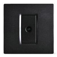 (五金工具) 西门子 SIEMENS 灵动通讯插座5TG07133NC3灵动金属黑一位电视插座(5-850MHZ)