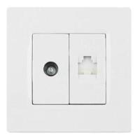 (五金工具) 西门子 SIEMENS 灵动电视开关5UH87353NC01灵动雅白数字电视插座(普通电视,电脑插座)