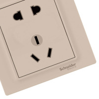 (五金工具)五孔插座10A 施耐德86型