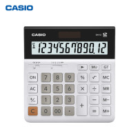 卡西欧(CASIO)DH-12-WE 中型 12位 双电源 超宽计算器