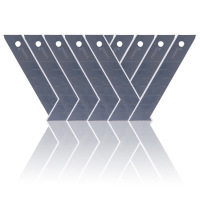 三木(SUNWOOD)大号美工刀片 10片/盒(五盒装)