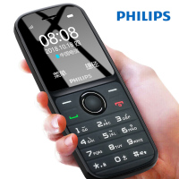 飞利浦 E109C 防尘直板按键老人机 电信 老人手机 学生备用老年功能手机 儿童手机 陨石黑(单位:台)