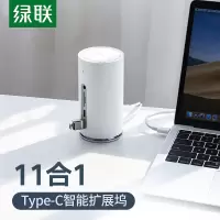 绿联CM245 Type/USB-C转HDMI/VGA千兆有线网扩展坞 适用苹果Mac华为笔记本60346