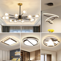 Grevol2020年新款客厅灯创意餐厅吊灯三头北欧简约现代大气家用吸顶灯具套餐三室两厅