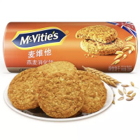 英国进口麦维他Mcvitie's燕麦酥性消化饼干 300g*12 袋粗粮代餐健康
