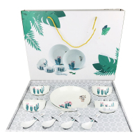 企业专享 仙人掌陶瓷碗套装 礼盒 起订量100