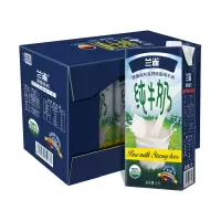 兰雀德臻脱脂高钙纯牛奶1L*6盒 德国原装进口牛奶 Lacheer营养早餐奶