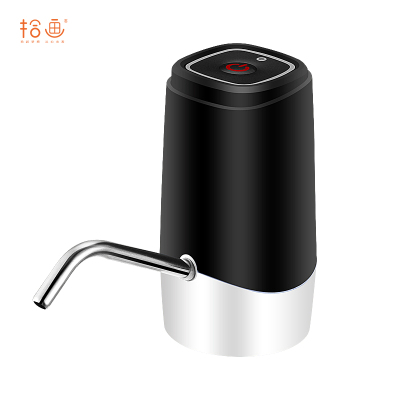 拾画 十咏系列 充电式桶装水电动抽水器 压水器 上水器 家用饮水机泵 吸水器 黑色K12-2