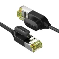 绿联NW1497类纯铜网线 Cat7七类万兆网络连接线 工程家用电脑游戏宽带监控8芯屏蔽双绞线跳线1米80415