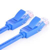 绿联NW102六类CAT6类网线 千兆网络高速连接线 家用电脑宽带非屏蔽八芯8芯双绞线 成品跳线蓝色1米 11201