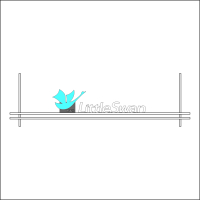 LittleSwan小天鹅英文组合标 精品发光字 百和仕