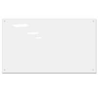 竹小白120*240cm钢化磁性玻璃白板 纯白 亮光 120*240cm黑板挂壁办公写字白板
