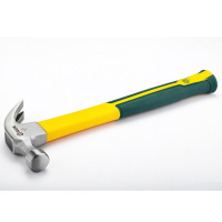 锤子玻璃纤维柄榔头木工铁锤钉锤手锤连体羊角锤子 1.5磅 92307