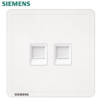 西门子(SIEMENS)开关插座面板 致典系列雅白色开关插座 电话电脑插座