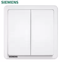 西门子（SIEMENS）开关插座面板 致典系列雅白色开关插座 二开单控开关