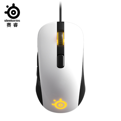 赛睿 (SteelSeries) RIVAL 106 镜面白色 7200DPI TM1电竞传感器 80g轻量设计游戏鼠标