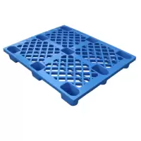 力库 网格九脚塑料托盘 仓库货架托盘 卡板 全新料 1200*1200*150mm 动载0.5T 静载1T