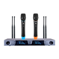 HTDZ(海天电子) HT-77B 无线手持麦克风 真分集无线手持麦克风/话筒 会议、教学、培训、演讲音响