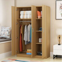 三门板式衣柜 衣橱家用卧室储物简易木衣柜