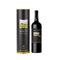 茅台(MOUTAI)经典黑圆桶精品 赤霞珠干红葡萄酒 13度 750ml 单瓶装