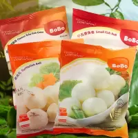 新加坡波波4袋组合装鱼丸*1 小五香卷*1 芝士鱼豆腐*1 墨鱼丸*1鱼丸类丸子火锅食材烧烤煮汤麻辣烫关东煮