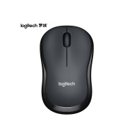 罗技(Logitech)M220 鼠标 无线鼠标 办公鼠标 静音鼠标 对称鼠标 灰黑色 带无线