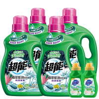 时尚炫彩洗衣液2.45kg*2+750g*2+80g*2 天然椰子油生产温和