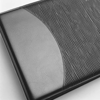 齐心 A1612 二段八格 3孔 480张 易分类大容量商务名片册 黑色(H)