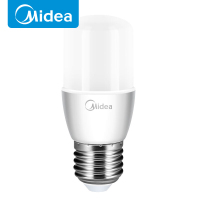 美的(Midea)柱泡 led柱形电灯泡e27螺口节能台灯婴儿护眼灯炮家用卧室暖色儿童 [单个装]柱泡5W暖光-E27
