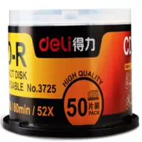 得力(deli) 3725 50片/桶 空白光盘/刻录盘/碟