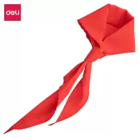 得力(deli)50550小学生少先队员红领巾 涤纶柔软红领巾学生文具套装 1m国标学生用品 10只装