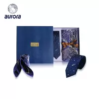 奥罗拉星辰丝巾领带套装