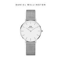 丹尼尔惠灵顿(Daniel Wellington)DW女表银色边金属白盘简约28mm(白面银带)