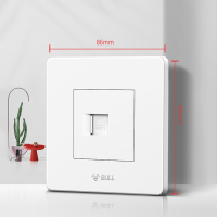 公牛超六类千兆网线网口插座网插网络模块面板 86型