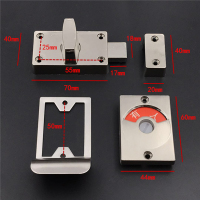 公共厕所卫生间隔断五金配件 不锈钢指示平锁隔断锁304 锁扣 304平指示锁