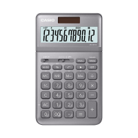 卡西欧(CASIO)stylish时尚计算器 铂晶银 JW-200SC-GY 商务办公