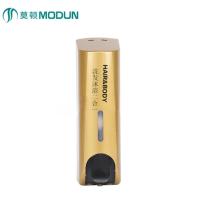 莫顿(MODUN) 酒店浴室壁挂式手动皂液器 沐浴露瓶子 M-6101 竖款金色单头 ZG