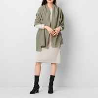 鄂尔多斯|ERDOS 秋冬厚款起毛平纹180*70披肩