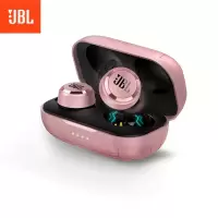 JBL T280TWS真无线蓝牙耳机 入耳式运动耳机 防水防汗跑步耳麦 金属充电盒 苹果安卓手机通用 樱花粉
