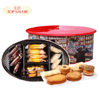 金语 德莱恩什锦组盒 506g 饼干曲奇休闲零食甜点