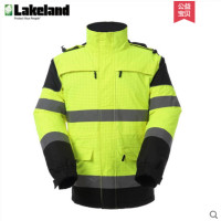 雷克兰 851343 AF103高可视荧光黄阻燃抗静电防寒服