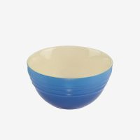 法国 LE CREUSET 酷彩炻瓷创意小碗可爱米饭碗早餐汤碗家用12.5CM 马赛蓝单个