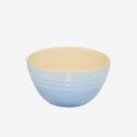 法国 LE CREUSET 酷彩炻瓷创意小碗可爱米饭碗早餐汤碗家用12.5CM 水晶蓝单个