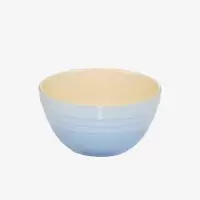 法国 LE CREUSET 酷彩炻瓷创意小碗可爱米饭碗早餐汤碗家用12.5CM 水晶蓝单个