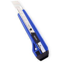 得力(deli)2041 大号耐用美工刀 手动锁定功能裁纸刀/小刀 12把装 单位:组