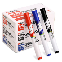 晨光(M&G) AWMY2201 白板笔易擦白板笔可擦儿童水性红蓝黑板笔老师用颜色随机10支/盒 1支